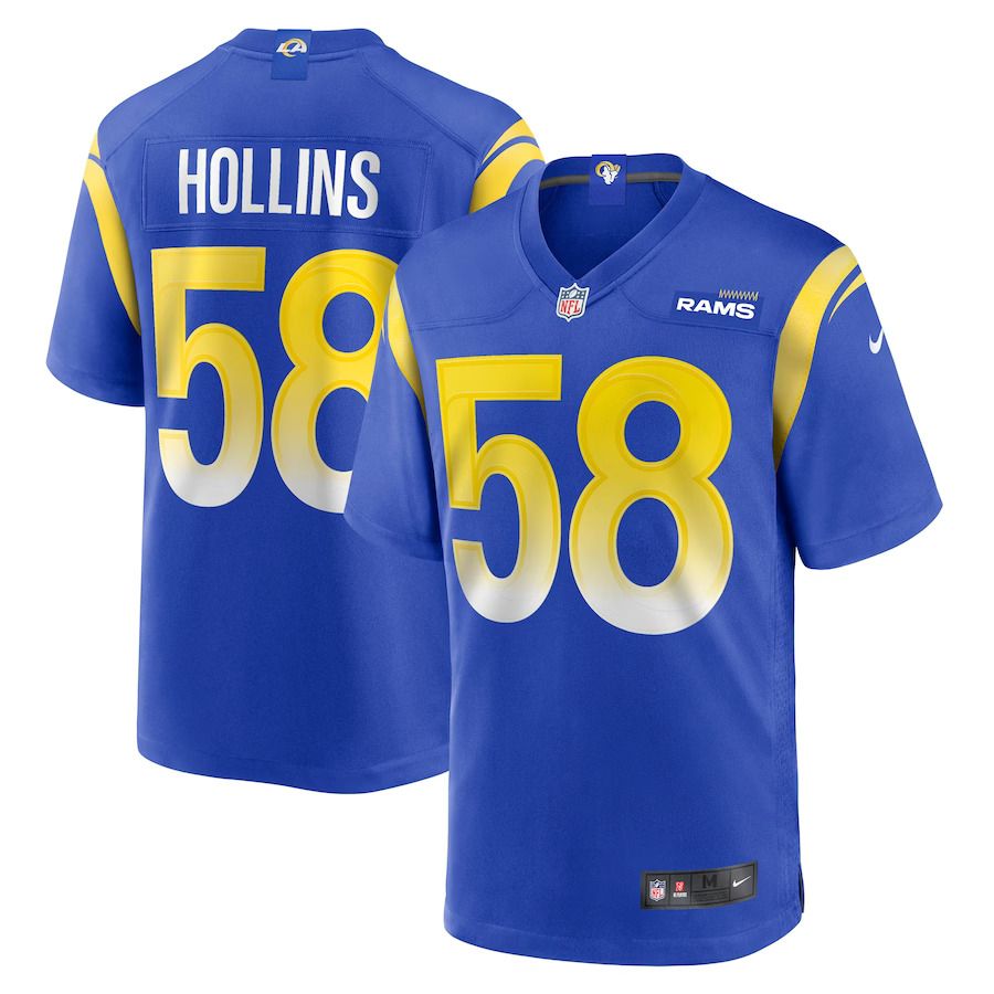 Men Los Angeles Rams #58 Justin Hollins Nike Royal Game NFL Jersey->miami dolphins->NFL Jersey